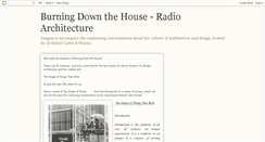 Desktop Screenshot of burningdownthehouse-radioarchitecture.blogspot.com