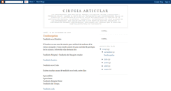 Desktop Screenshot of cirugiaarticular.blogspot.com