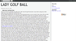 Desktop Screenshot of ladygolfball.blogspot.com
