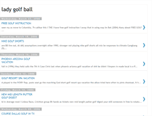 Tablet Screenshot of ladygolfball.blogspot.com