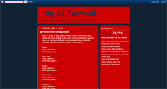 Desktop Screenshot of big12footballfan.blogspot.com