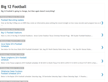 Tablet Screenshot of big12footballfan.blogspot.com