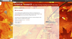 Desktop Screenshot of historicalresearch.blogspot.com