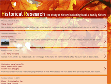 Tablet Screenshot of historicalresearch.blogspot.com