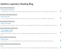 Tablet Screenshot of lapinskyreading.blogspot.com