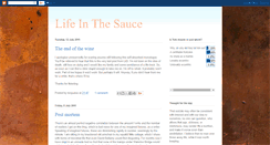 Desktop Screenshot of my-life-in-the-sauce.blogspot.com