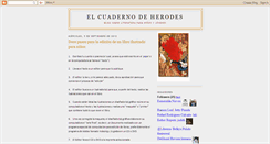 Desktop Screenshot of elcuadernodeherodes.blogspot.com