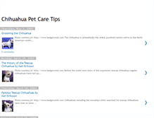 Tablet Screenshot of chihuahuapetcaretips.blogspot.com