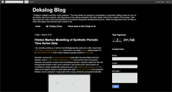 Desktop Screenshot of dekalogblog.blogspot.com