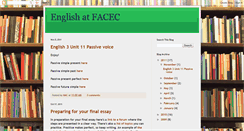 Desktop Screenshot of englishatfacec.blogspot.com