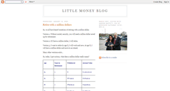 Desktop Screenshot of littlemoneyblog.blogspot.com