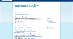 Desktop Screenshot of nazeerchaudhry.blogspot.com