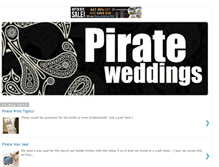 Tablet Screenshot of pirateweddings.blogspot.com