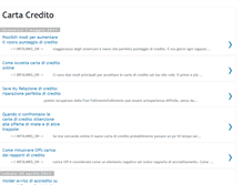 Tablet Screenshot of carta-credito-italia.blogspot.com