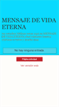 Mobile Screenshot of mensajedevidaeterna.blogspot.com