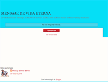 Tablet Screenshot of mensajedevidaeterna.blogspot.com