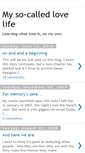 Mobile Screenshot of myso-calledlovelife.blogspot.com