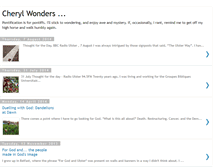 Tablet Screenshot of cherylwonders.blogspot.com