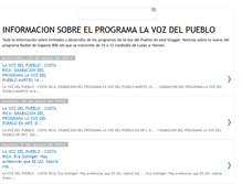 Tablet Screenshot of lavozdelpuebloprogramas.blogspot.com