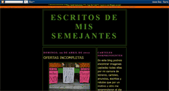 Desktop Screenshot of escritosdemissemenjantes.blogspot.com