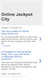 Mobile Screenshot of online-jackpot-city.blogspot.com