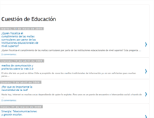 Tablet Screenshot of cuestiondeeducacion.blogspot.com