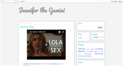 Desktop Screenshot of jenniferthegemini.blogspot.com