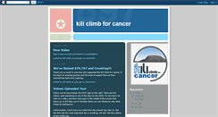 Desktop Screenshot of kiliclimbforcancer.blogspot.com