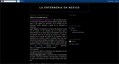 Desktop Screenshot of laenfermeriaenmexico.blogspot.com