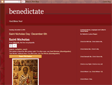 Tablet Screenshot of benedictate.blogspot.com