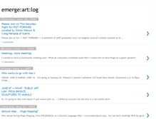 Tablet Screenshot of emerge-art-log.blogspot.com