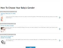 Tablet Screenshot of chooseyourbabysgender.blogspot.com