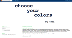 Desktop Screenshot of chooseyourcolors.blogspot.com