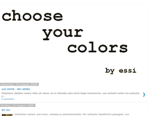 Tablet Screenshot of chooseyourcolors.blogspot.com