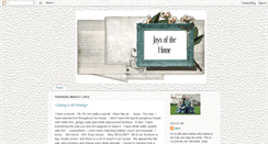 Desktop Screenshot of joysofthehome.blogspot.com