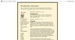 Desktop Screenshot of freeloaderattorney.blogspot.com
