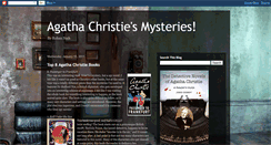 Desktop Screenshot of agathachristiesmysteries.blogspot.com