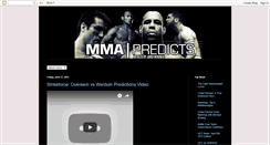 Desktop Screenshot of mmapredicts.blogspot.com