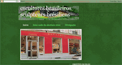 Desktop Screenshot of escultoresbrasileiros.blogspot.com
