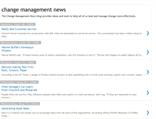 Tablet Screenshot of changemanagementnews.blogspot.com