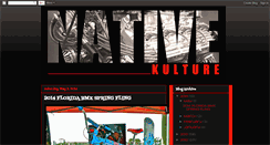 Desktop Screenshot of nativekulture.blogspot.com