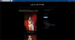 Desktop Screenshot of lolaspitfire.blogspot.com