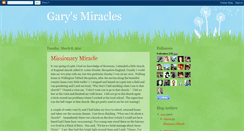 Desktop Screenshot of garysmiracles.blogspot.com