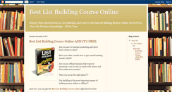 Desktop Screenshot of bestlistbuildingcourseonline.blogspot.com