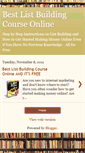 Mobile Screenshot of bestlistbuildingcourseonline.blogspot.com