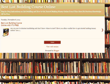 Tablet Screenshot of bestlistbuildingcourseonline.blogspot.com
