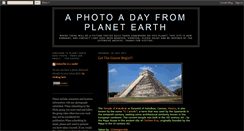Desktop Screenshot of planetearthdailyphoto.blogspot.com