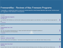 Tablet Screenshot of freewaremac.blogspot.com