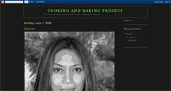 Desktop Screenshot of cookingandbakingproject.blogspot.com