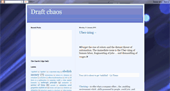 Desktop Screenshot of draft-chaos.blogspot.com